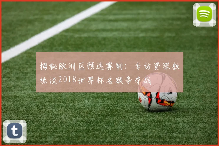 揭秘欧洲区预选赛制：专访资深教练谈2018世界杯名额争夺战